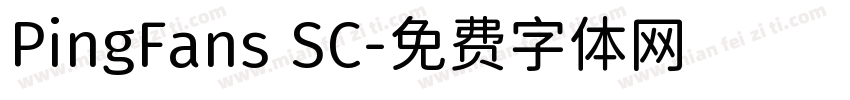 PingFans SC字体转换